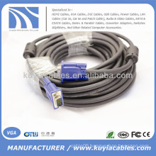 Blue 15 PIN Super VGA Monitor Cable Cord Male 2 Male for Projector TV PC LCD